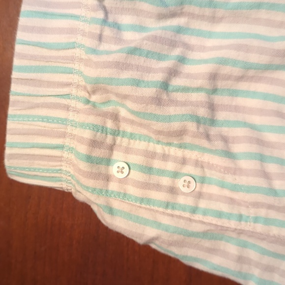 Xhilaration Large Teal stripped pajama shorts - Picture 5 of 5